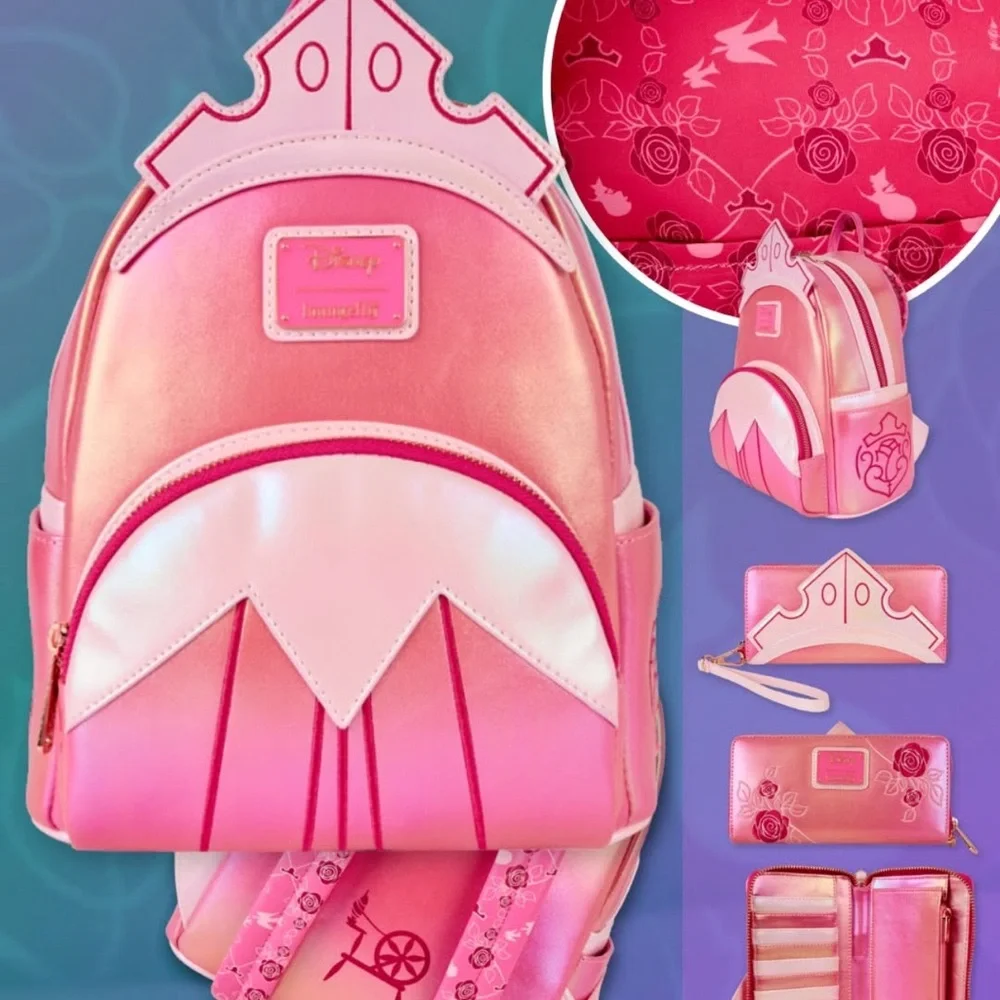 Loungefly Sleeping Beauty Exclusive Shiny Series Iridescent Cosplay Set